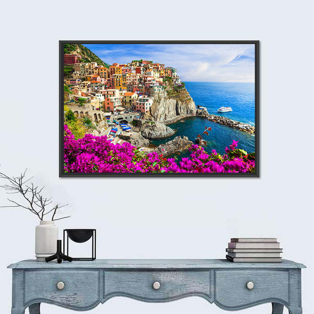 Manarola Cliffside Village Wall Art