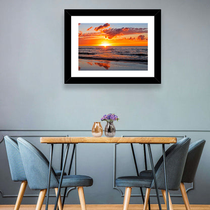 Sunset Over the Baltic Wall Art