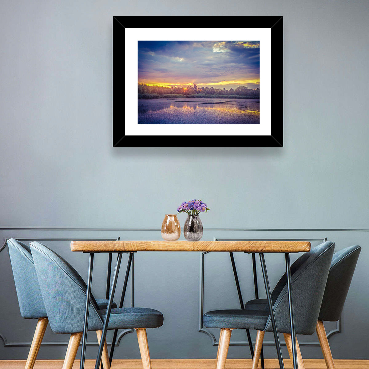 Danube Delta Golden Sunset Wall Art