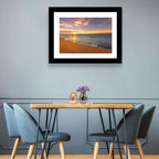 Sunrise Over Ocean Beach Wall Art