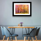 Vibrant Autumn Birch Grove Wall Art