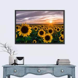 Sunflowers Sunset Wall Art