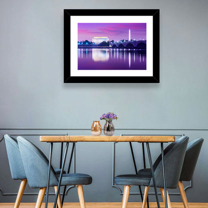 Purple Twilight Washington D.c. Skyline Wall Art
