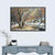 Frozen River and Winter Landscape Wall Art