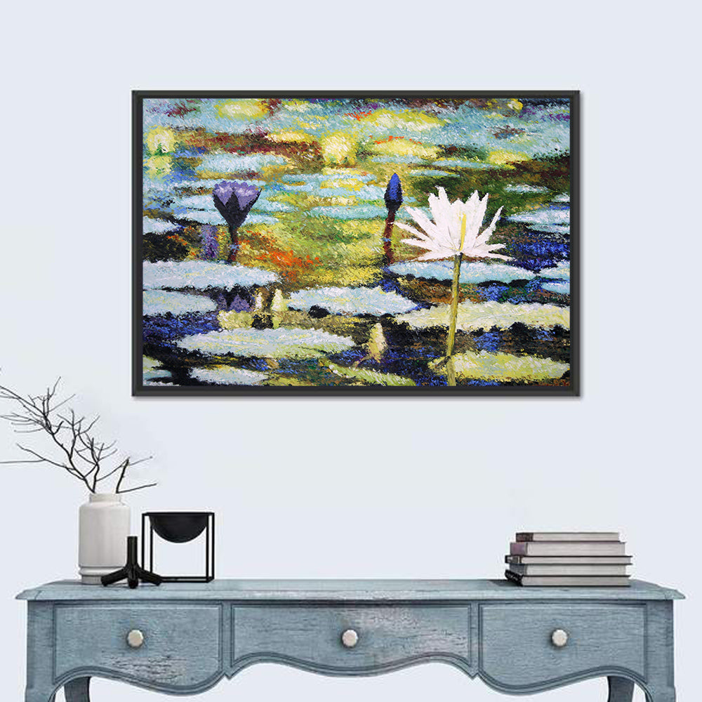 Impressionist Water Lilies Study Wall Art