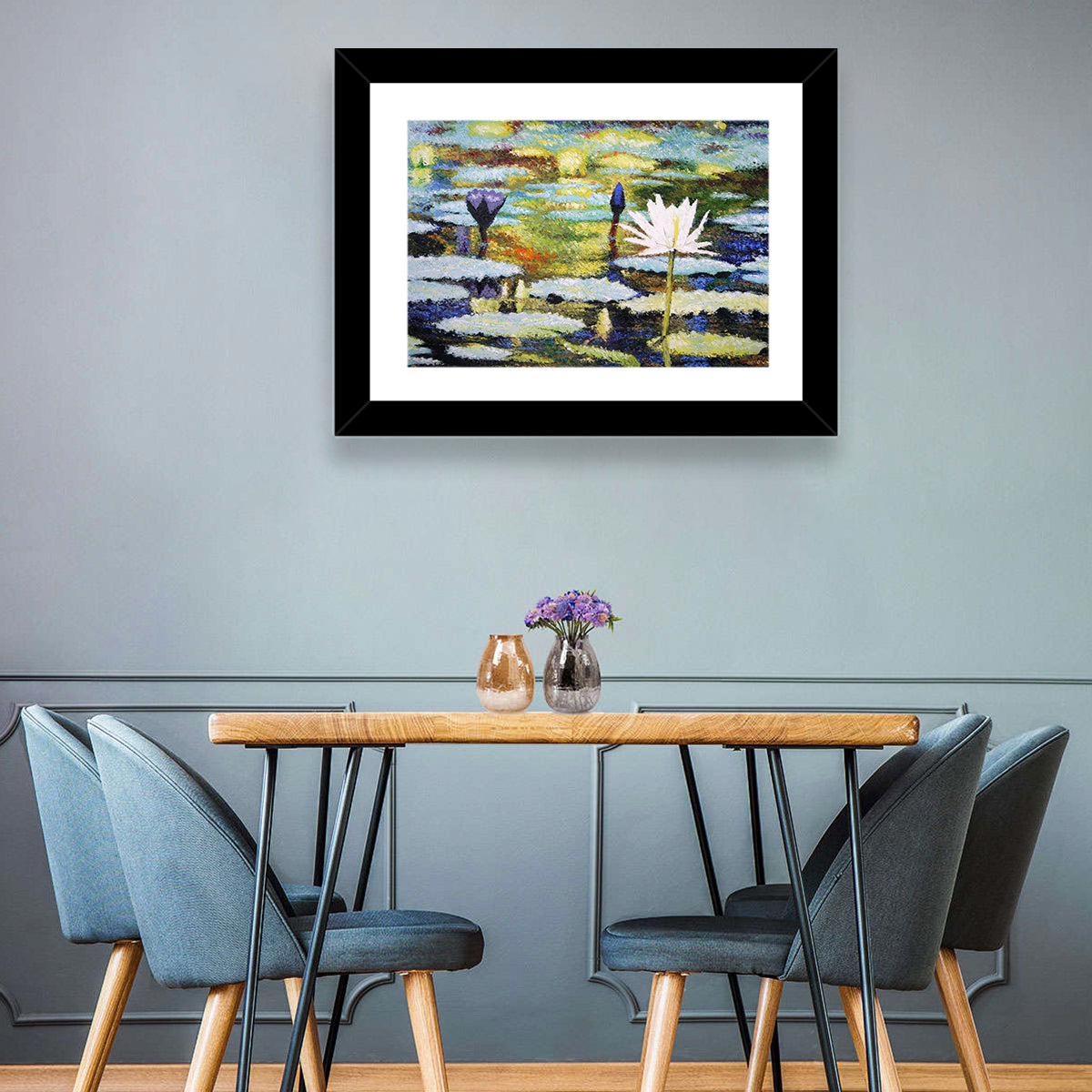 Impressionist Water Lilies Study Wall Art
