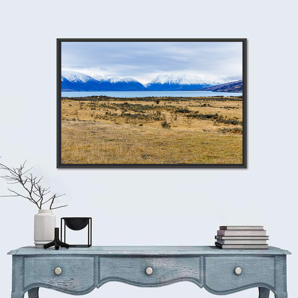 Snowy Peaks of Lake Ohau Wall Art