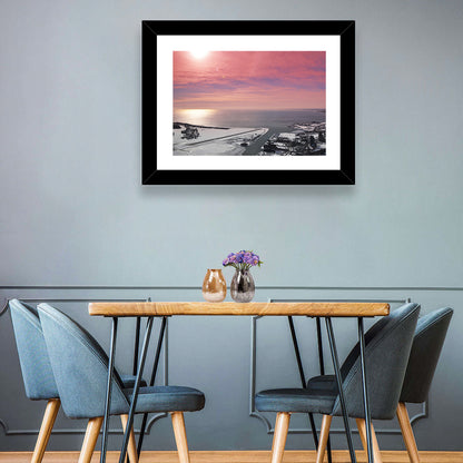 Lake Ontario Winter Skyline Wall Art