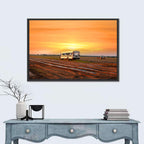 Indiana Farm Field at Golden Hour Wall Art