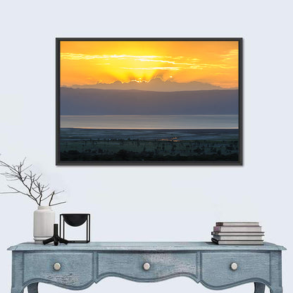 Lake Eyasi Golden Sunset Wall Art