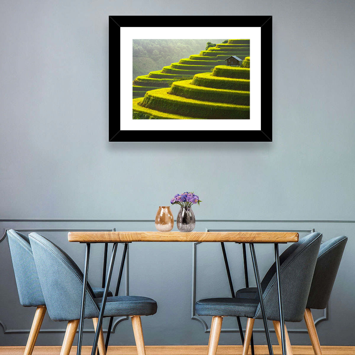 Golden Rice Terraces Wall Art
