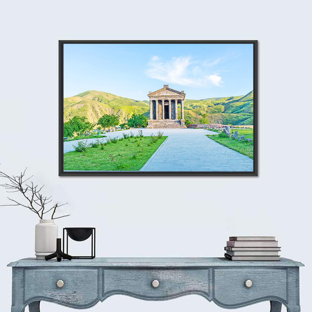 Temple of Garni, Armenia Wall Art in a room, landscape