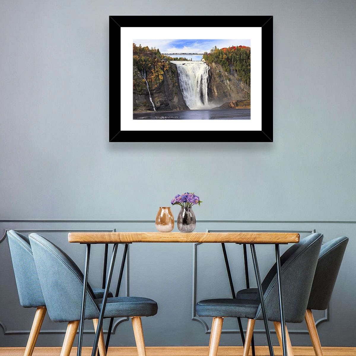 Montmorency Falls, Quebec Wall Art in a room, landscape