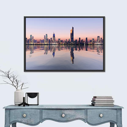 Al Hamra Tower Twilight Skyline Wall Art