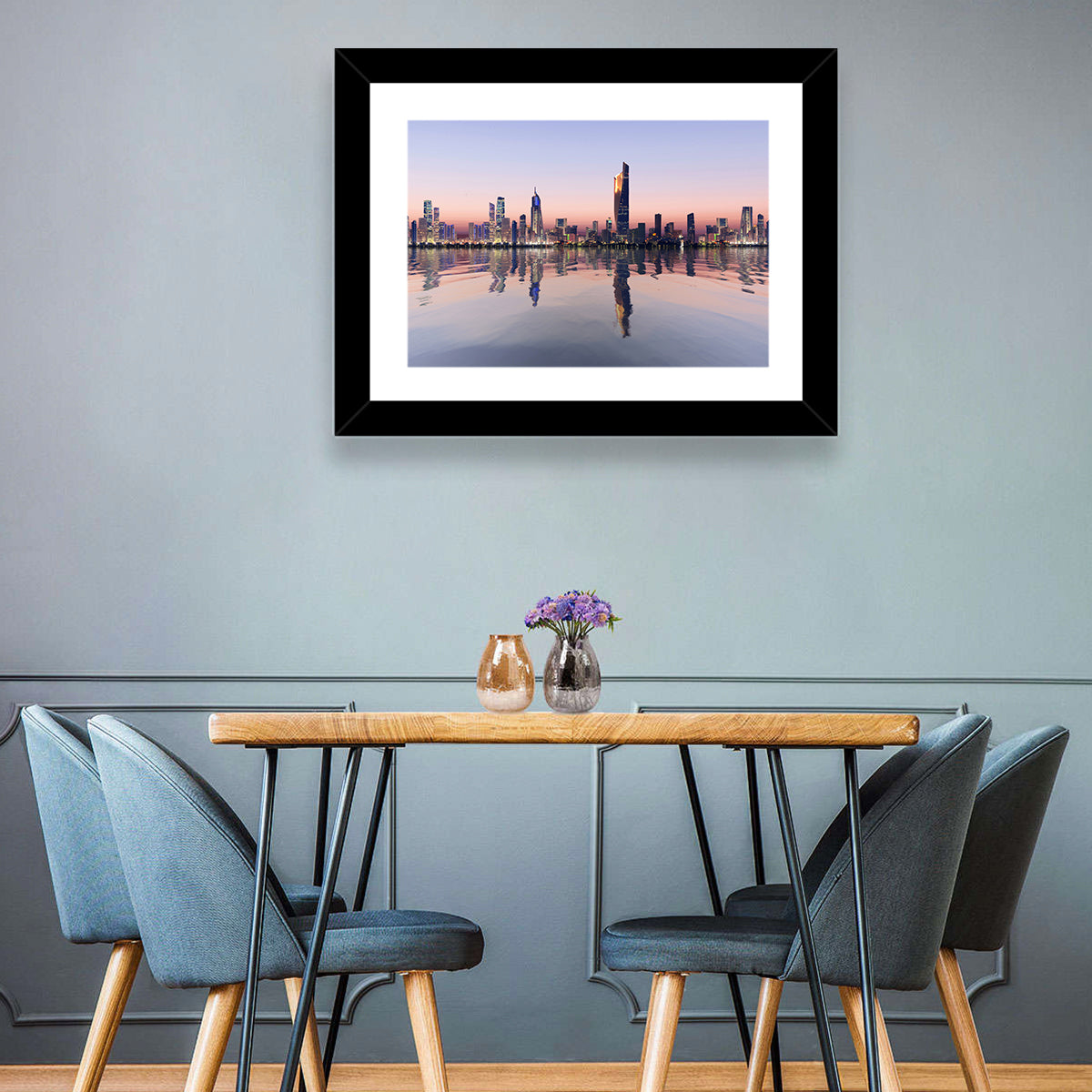 Al Hamra Tower Twilight Skyline Wall Art
