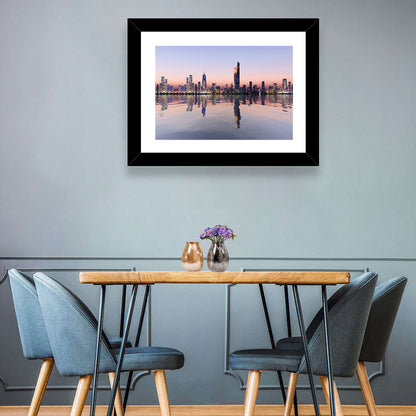 Al Hamra Tower Twilight Skyline Wall Art