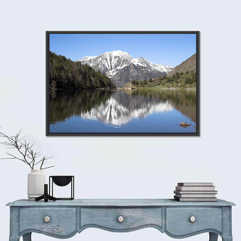 Pyrenees Lake Reflection Wall Art
