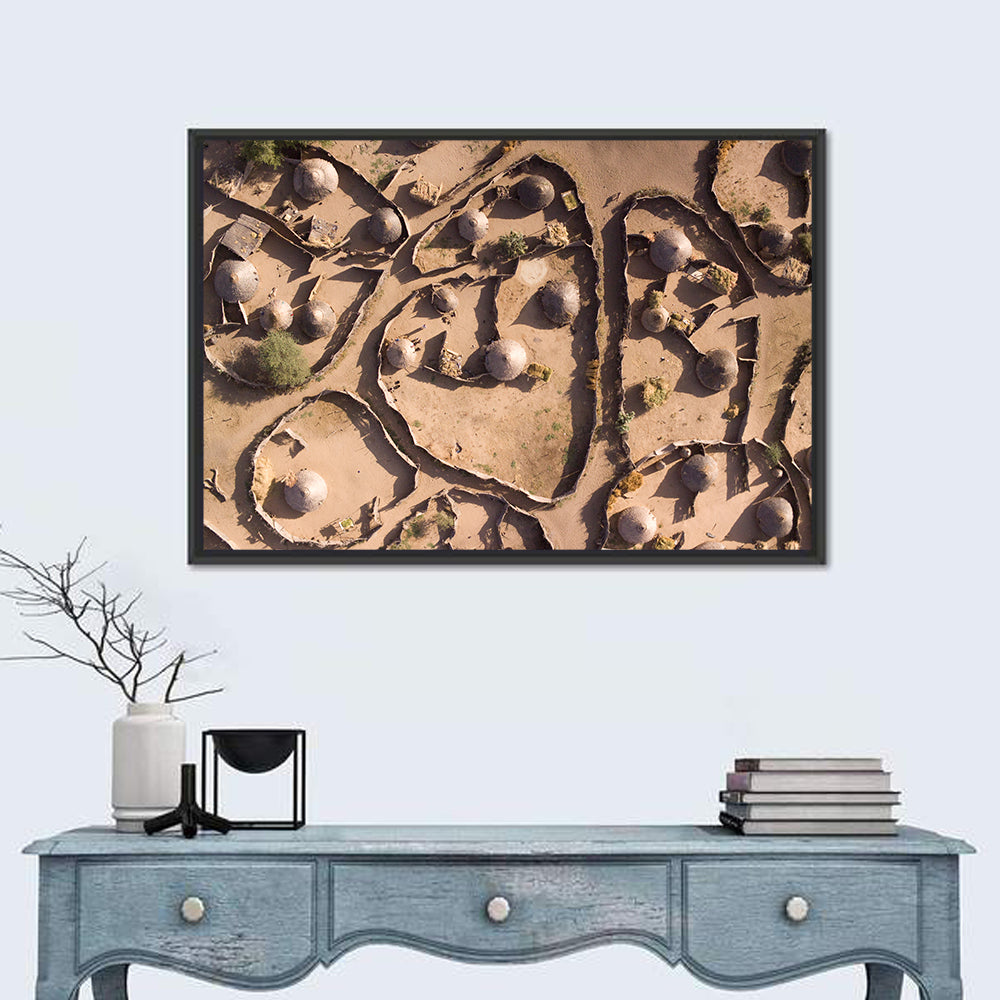 Village In Chad Wall Art