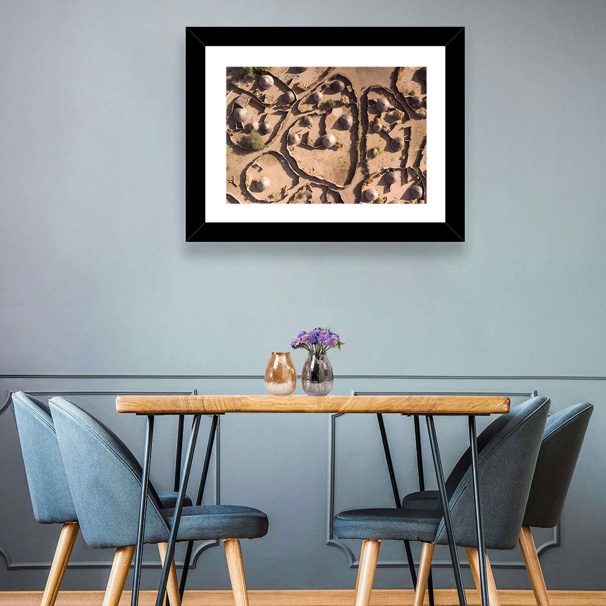 Village In Chad Wall Art