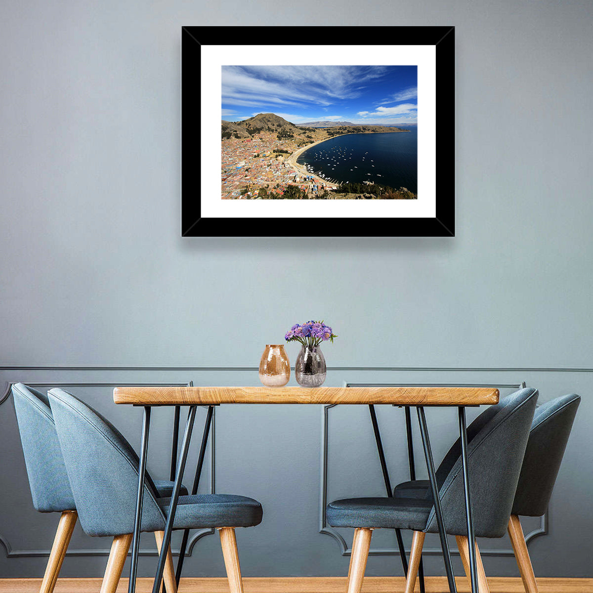 Copacabana Aerial Over Lake Titicaca Wall Art