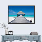 Maldives Turquoise Pier Wall Art