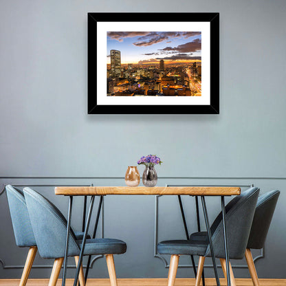 Bogota Twilight Cityscape Wall Art