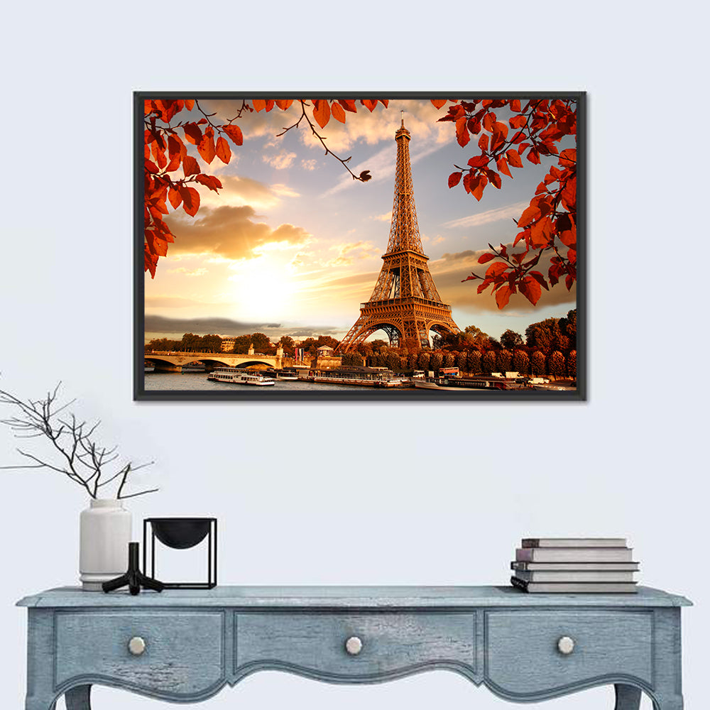 Eiffel Tower at Golden Hour Wall Art