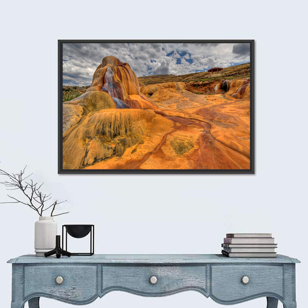 Clay Geyser Wall Art in a room, landscape