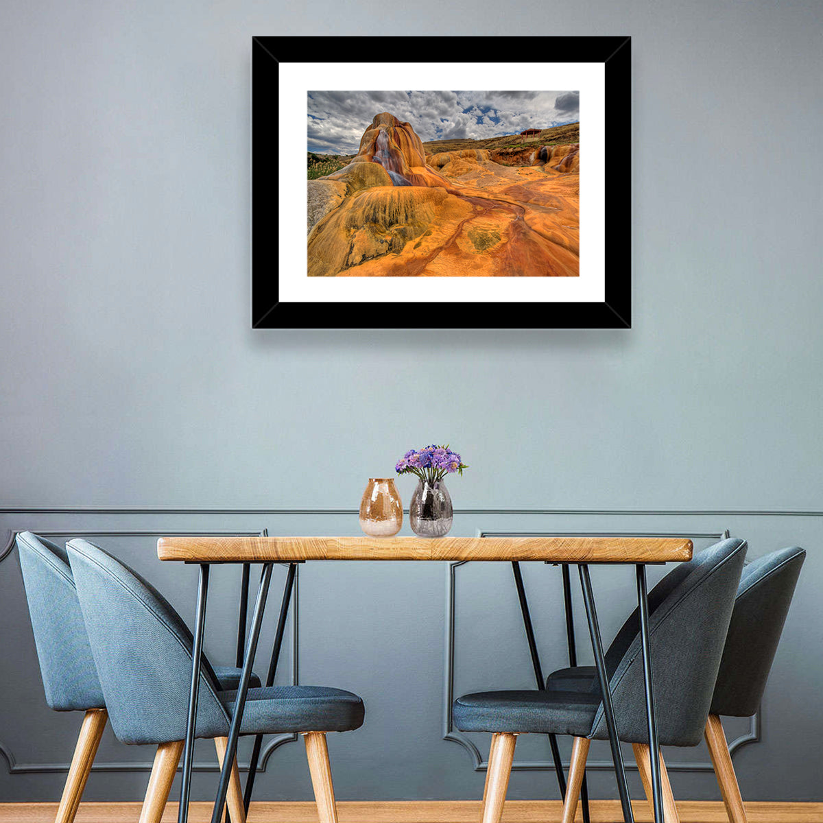 Clay Geyser Wall Art in a room, landscape