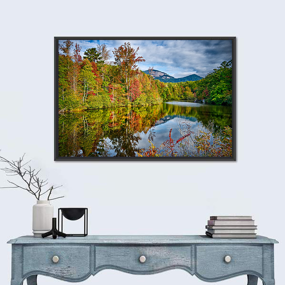 Lake Jocassee Autumn Reflection Wall Art