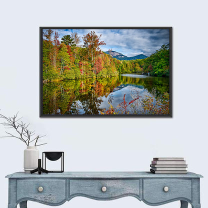 Lake Jocassee Autumn Reflection Wall Art