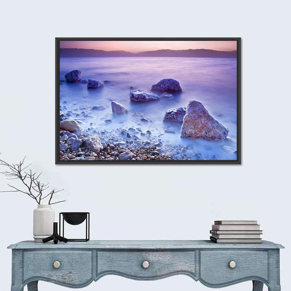 Dead Sea Salt Rocks at Dawn Wall Art