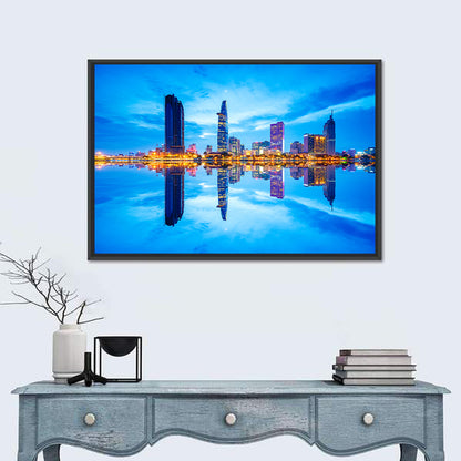 Ho Chi Minh City Skyline at Twilight Wall Art