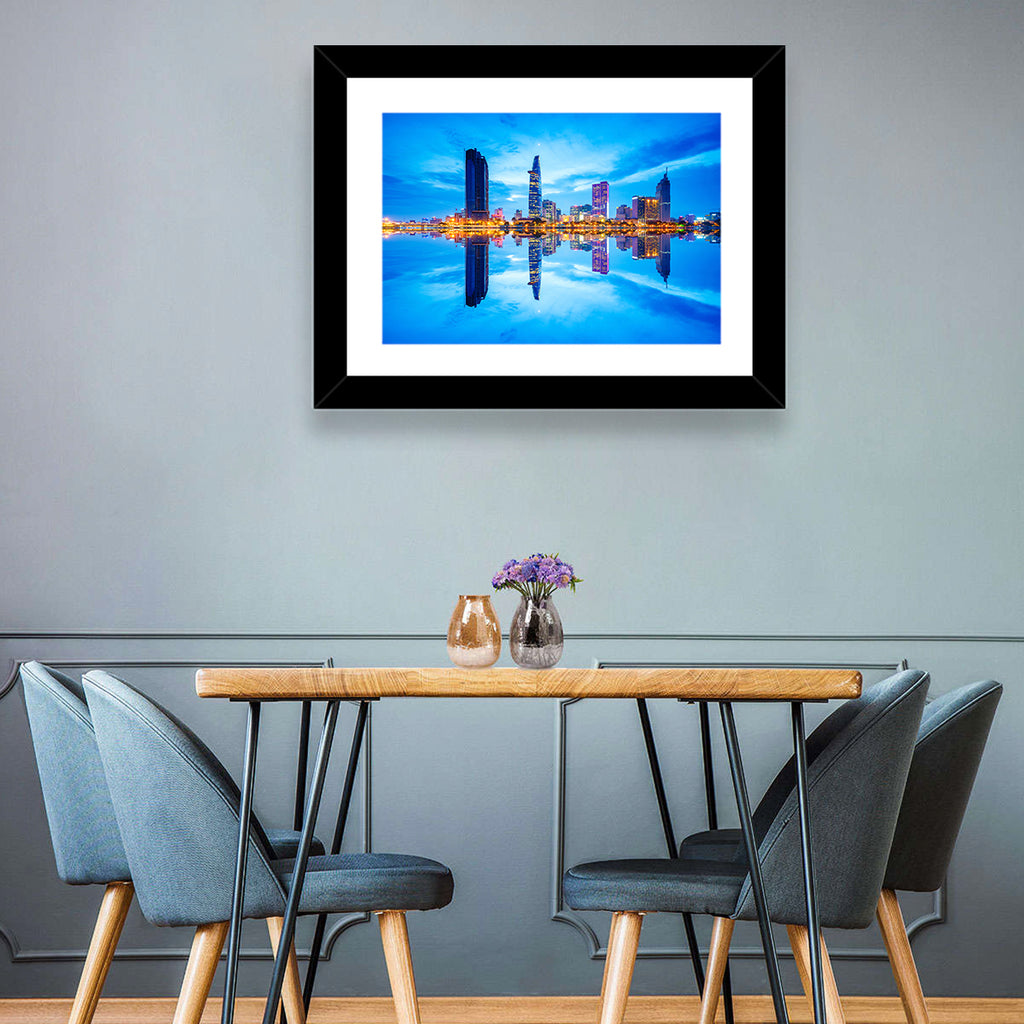 Ho Chi Minh City Skyline at Twilight Wall Art