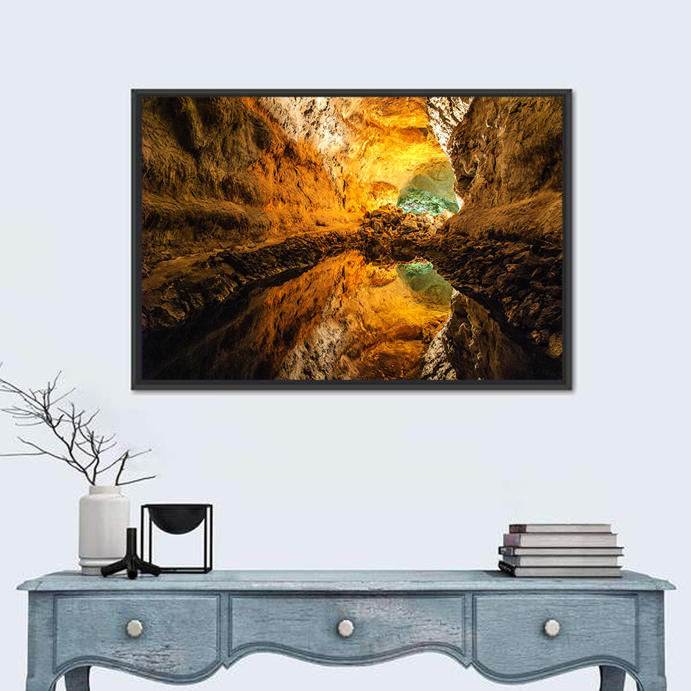 Cave Lake Reflection Wall Art