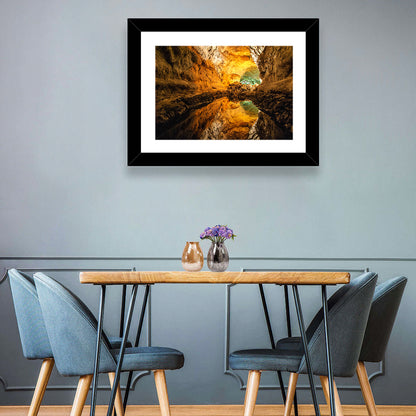 Cave Lake Reflection Wall Art