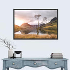 Buttermere Lone Tree at Dusk Wall Art