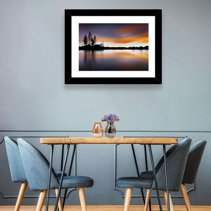 Lake Tahoe Golden Hour Reflection Wall Art