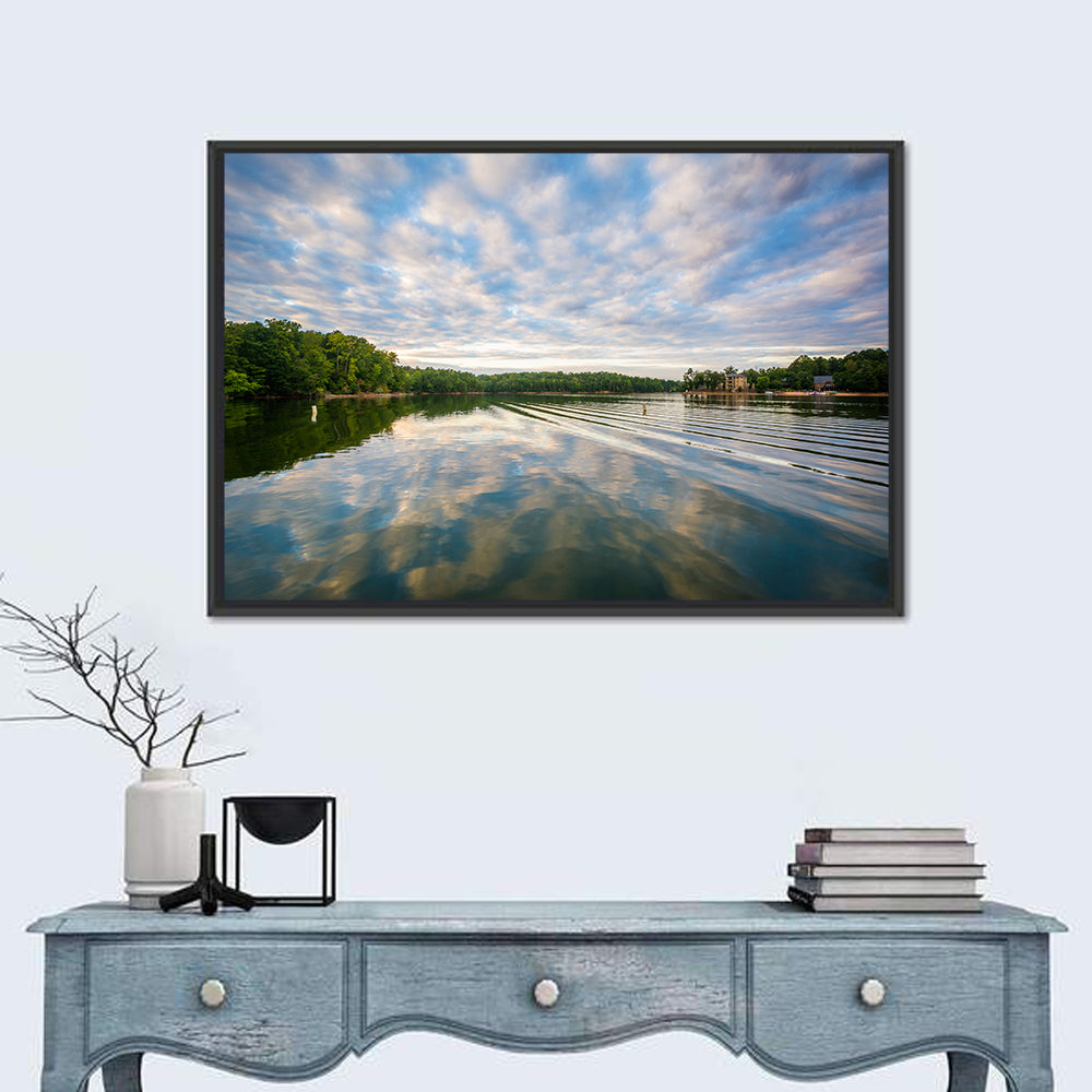 Cloudy Lake Norman Landscape Wall Art