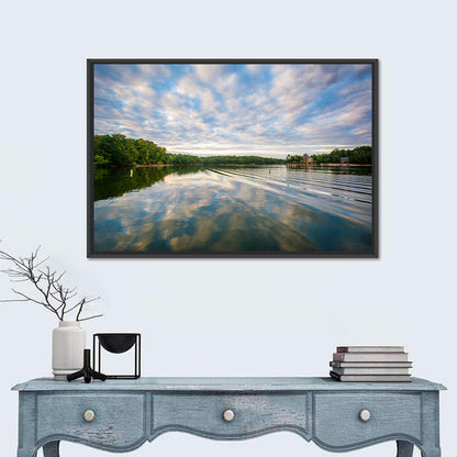 Cloudy Lake Norman Landscape Wall Art