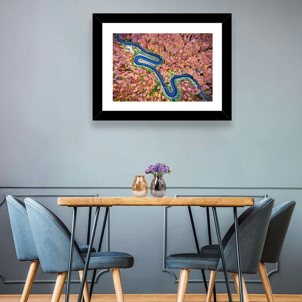 Serpentine Autumn Road Wall Art