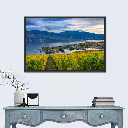 Okanagan Lake Vineyard, Kelowna Wall Art