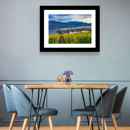 Okanagan Lake Vineyard, Kelowna Wall Art
