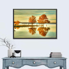 Lake Waco Autumn Reflection Wall Art