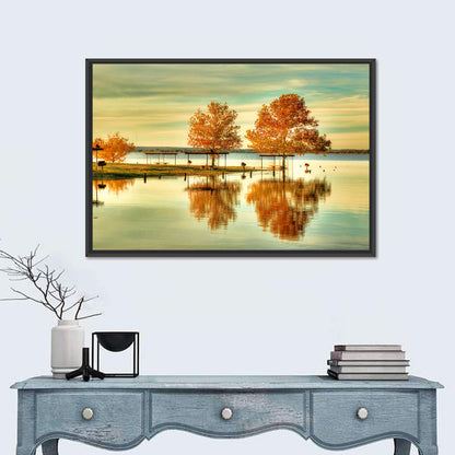 Lake Waco Autumn Reflection Wall Art