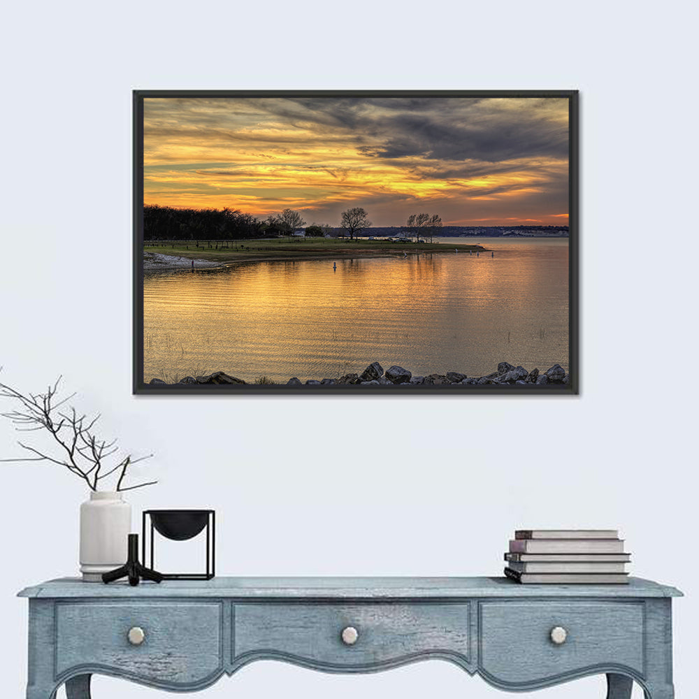 Lake Whitney Sunset Wall Art