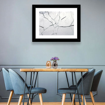 Cracked Glass Abstract Wall Art