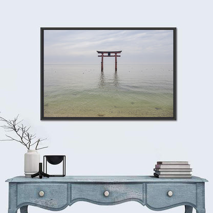 Shirahige Torii Gate, Lake Biwa Wall Art