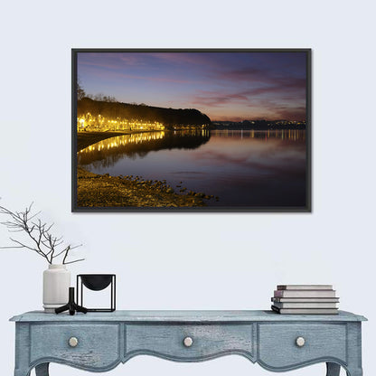 Bracciano Lake Twilight Wall Art
