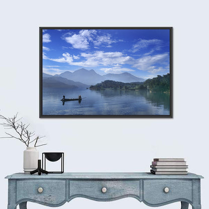 Sun Moon Lake Morning Mist Wall Art